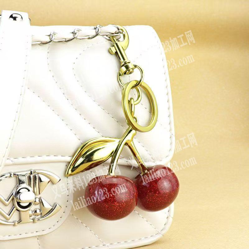 大量樱桃钥匙扣订单，如图，寻找源头工厂，