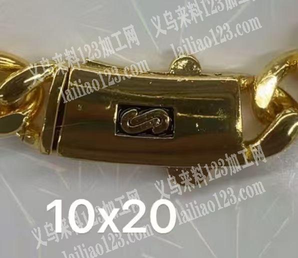 合金扣订单，如图，古巴项链的合金扣，寻找