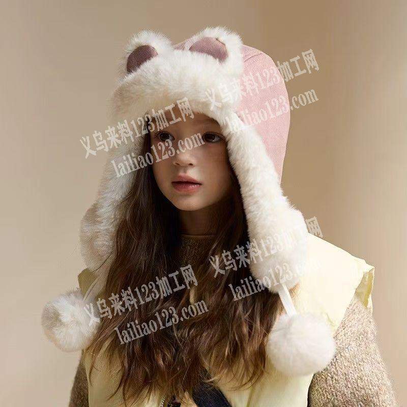 保暖帽子成品订单，附图片加绒加厚保暖帽订