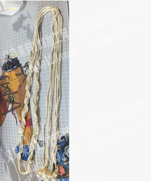 手工编织打结做腰链的手工活，如图，寻找会