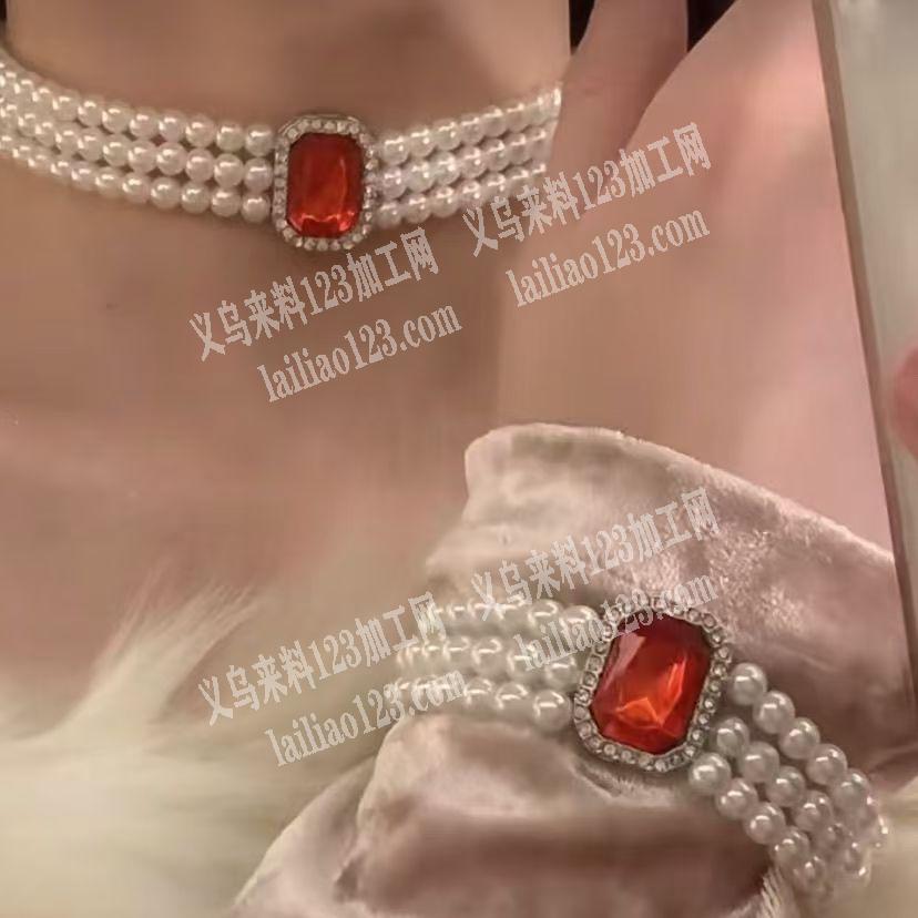 这穿珠子珍珠项链成品订单，寻找做成品的工