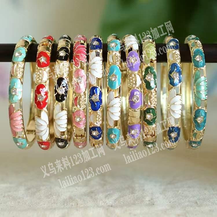 合金景泰蓝手镯订单，如图，寻找专业做景泰