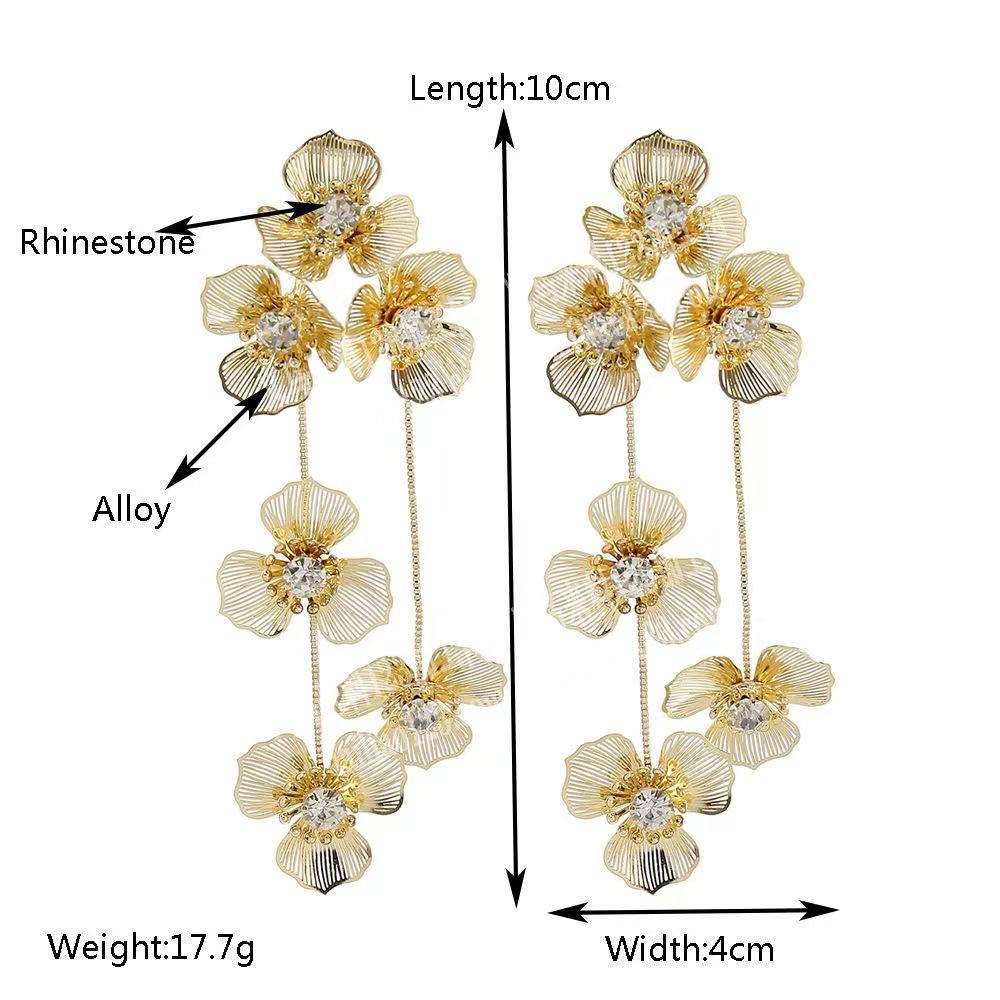 金属流苏花朵耳环【外发烧焊加工】寻找烧焊