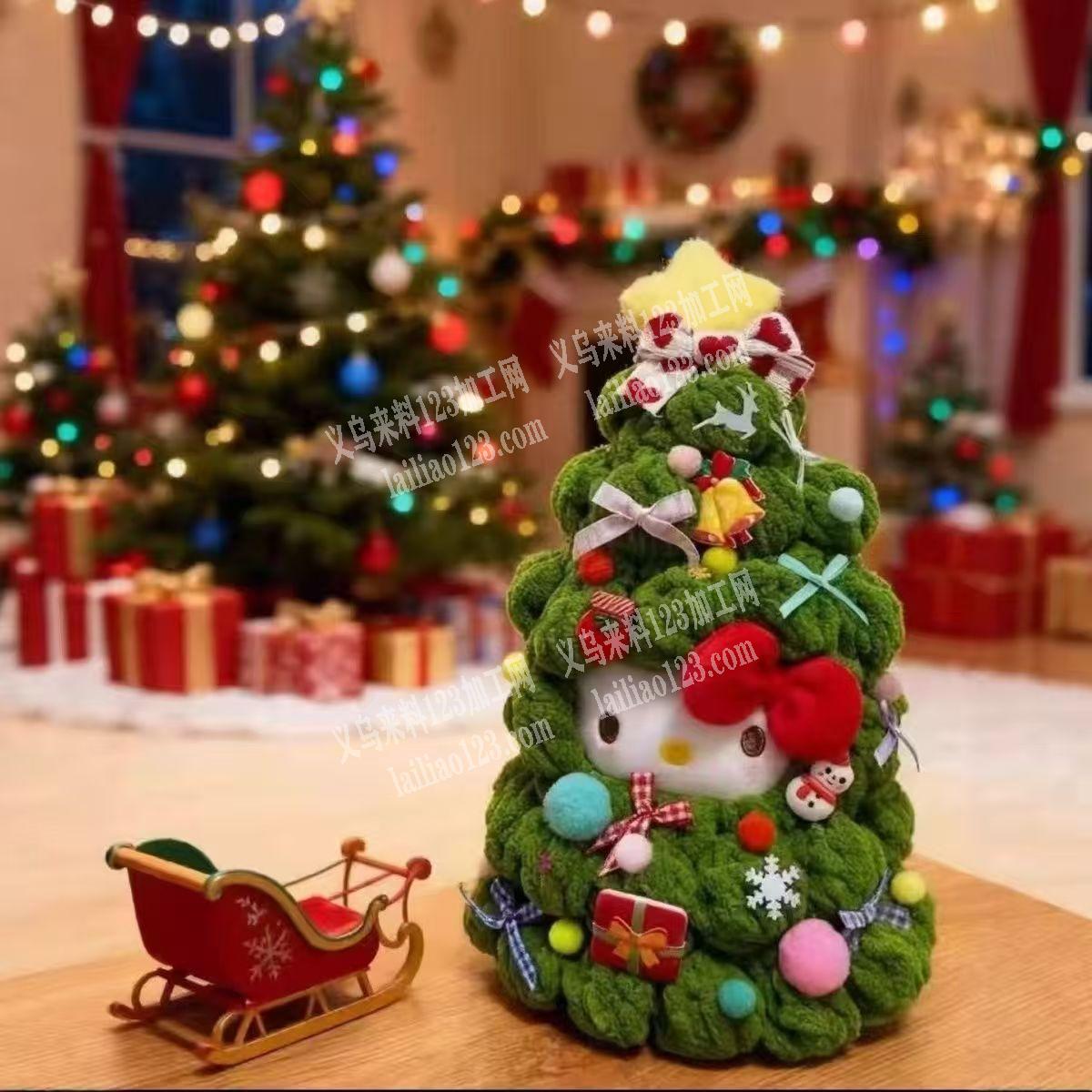 kt猫圣诞树系列挂件订单，如图，圣诞系列