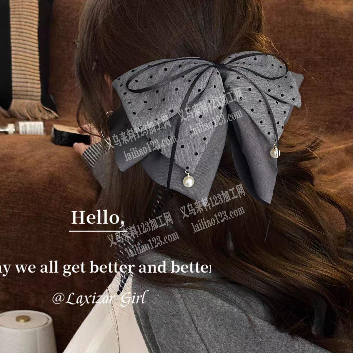 布艺抓夹发夹外发加工，如图马尾夹加工，寻