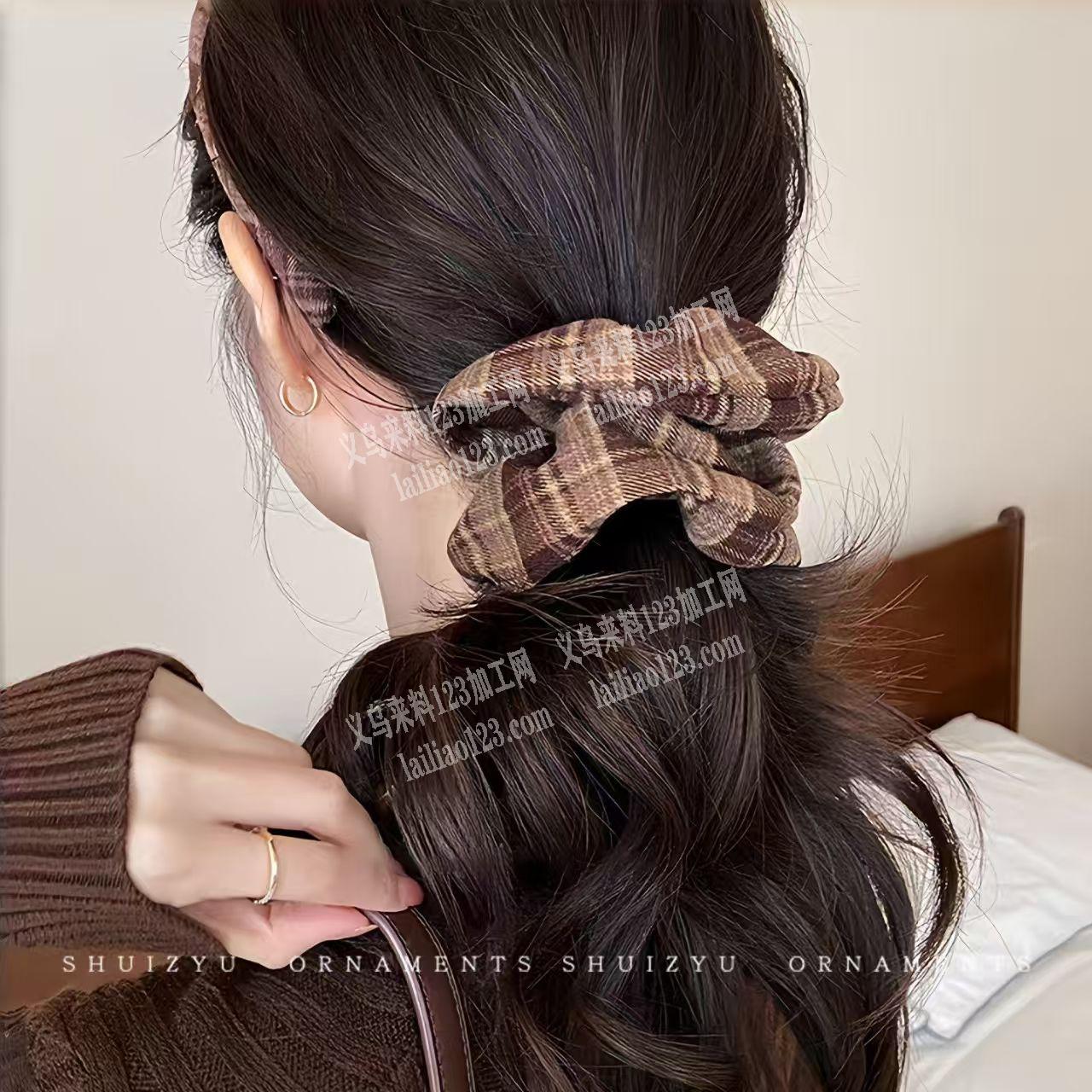 大量布艺发圈|大肠圈外发加工，寻找专业做