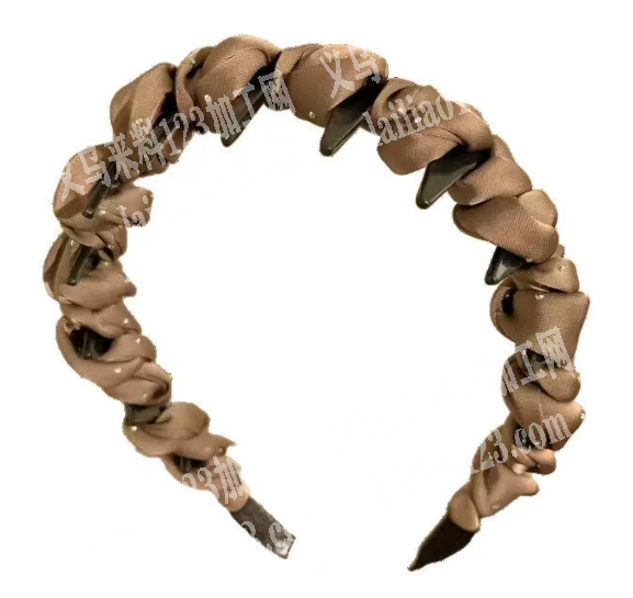 布艺绕布条的手工发箍成品订单，如图寻找工