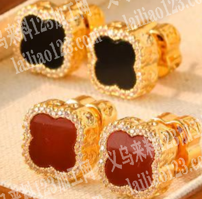 四叶草耳钉订单。成品订单，寻找厂家，请联