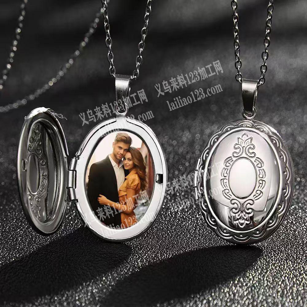 不锈钢相盒项链吊坠订单，如图，寻找厂家，