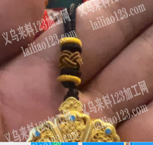 编织打结绑绳子，项链手工活外发，如图，寻