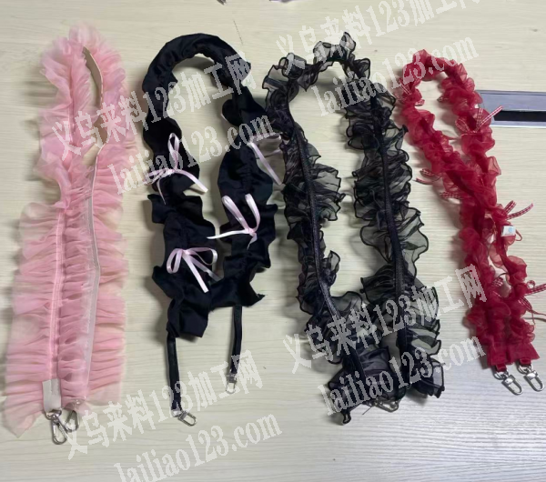 网纱布艺手机挂绳订单，如图，寻找工厂，请