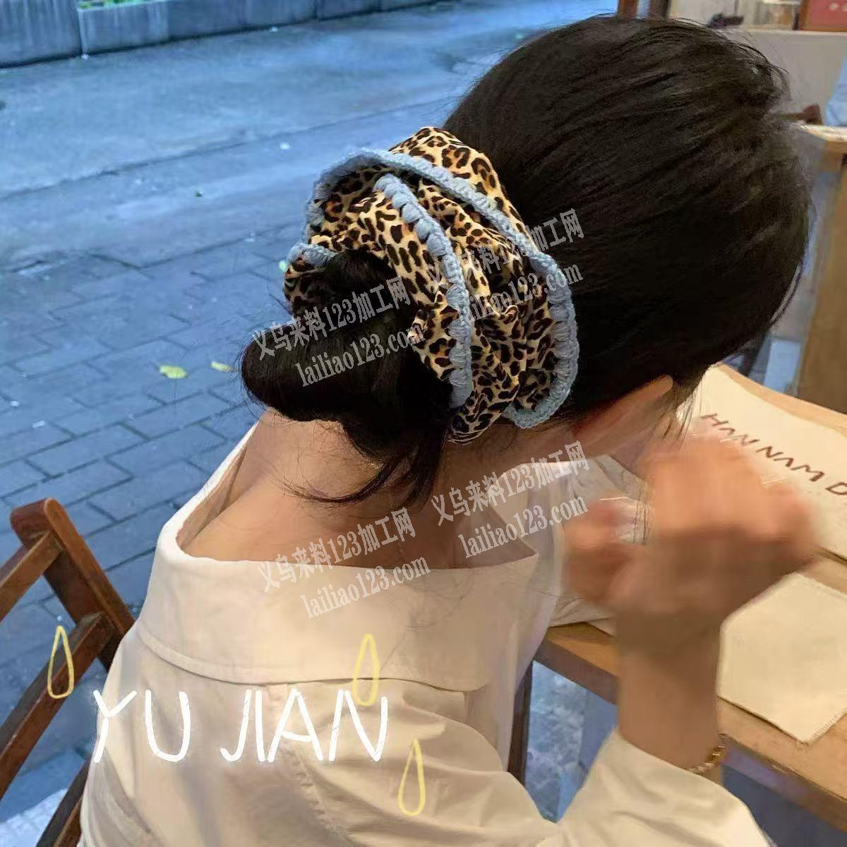 发圈钩边的手工活外发加工，如图，寻找会做