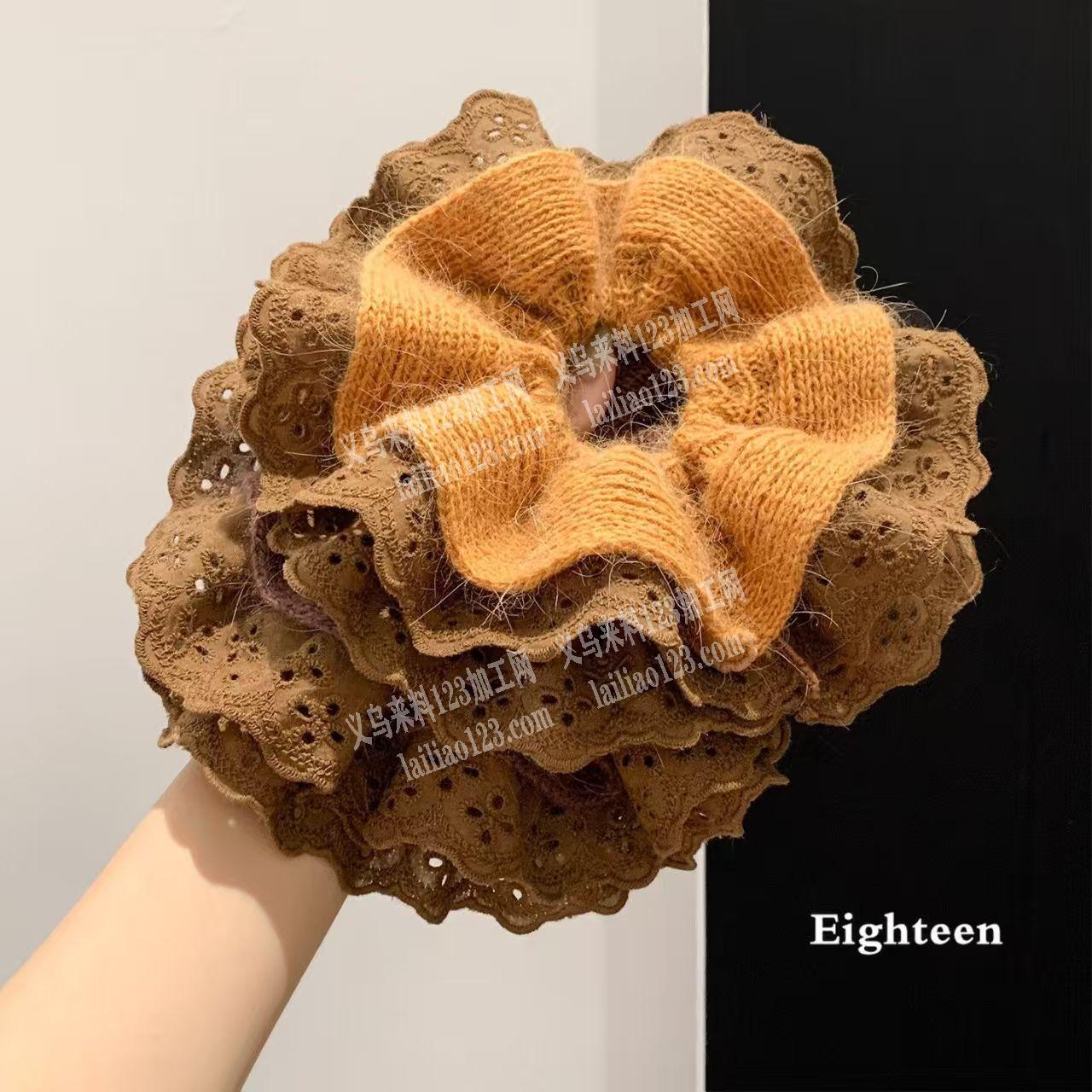 布艺发圈订单外发加工，如图花边款式的，寻