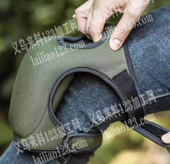 【护膝套订单外发加工】如图。潜水料开孔护