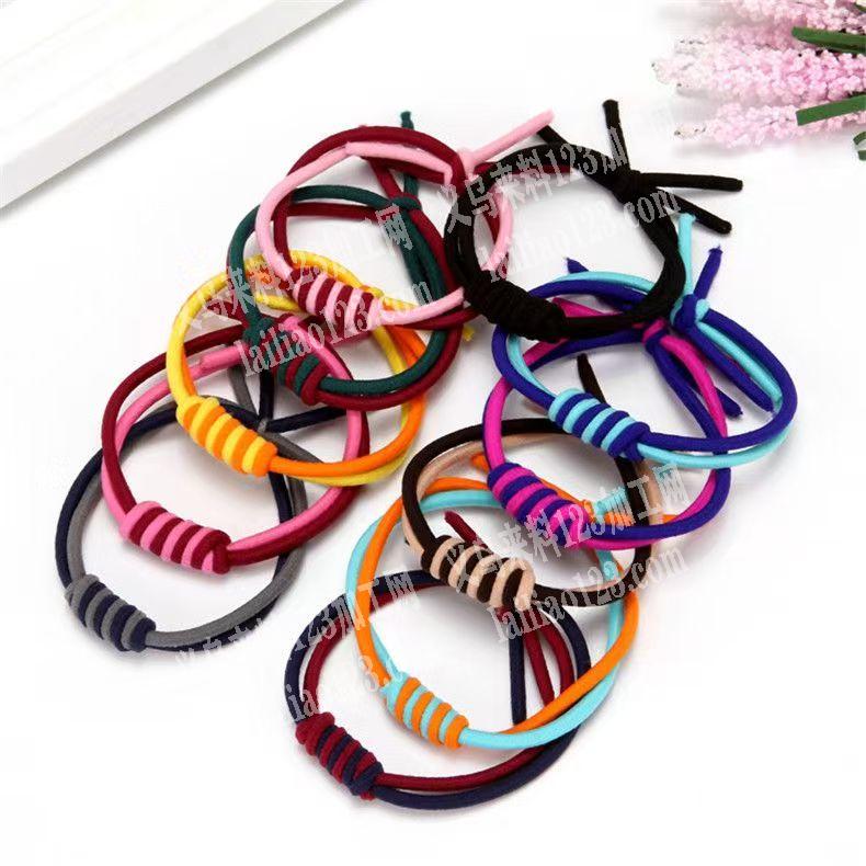 弹力线编织打结的手工活外发，如图，寻找专