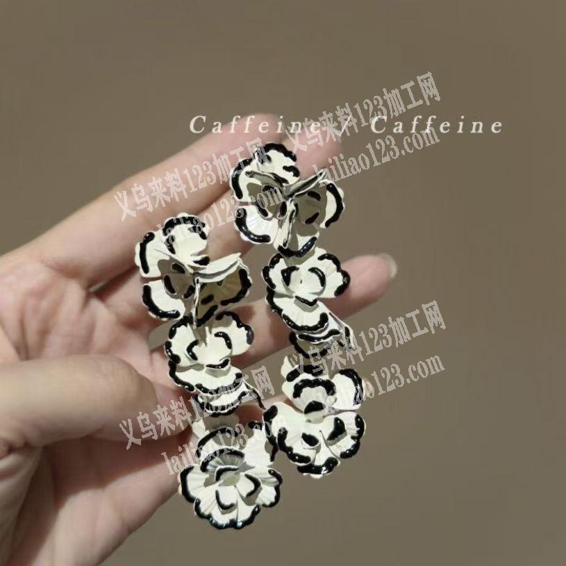 花朵耳饰耳环订单，如图，寻找成品工厂，请