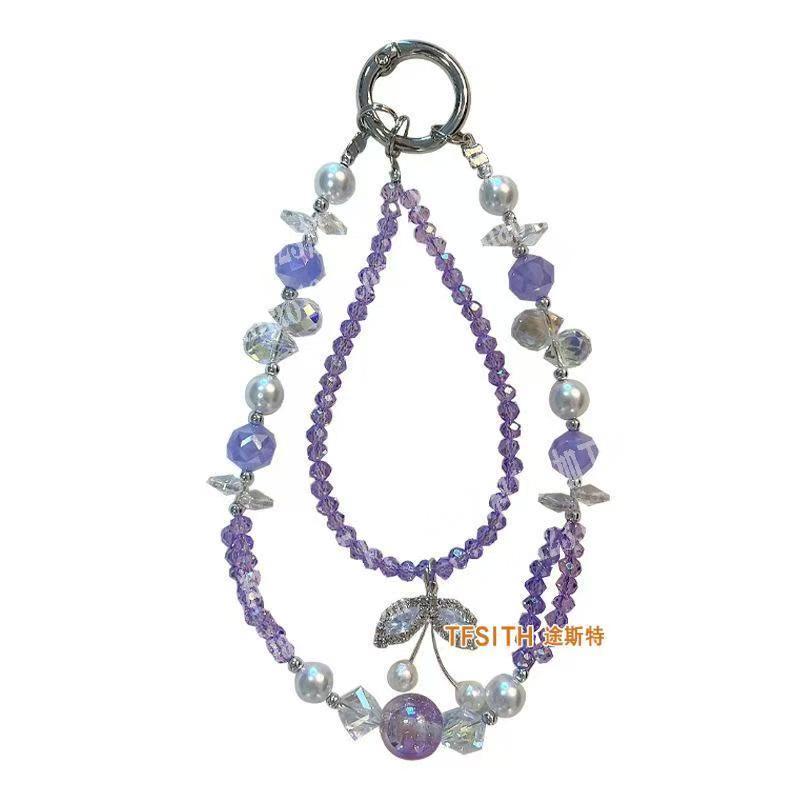 手机链穿珠子穿配件手工活外发，如图，寻找