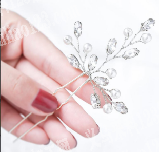 穿珠子钮珠子的手工活外发，如图头饰新娘饰