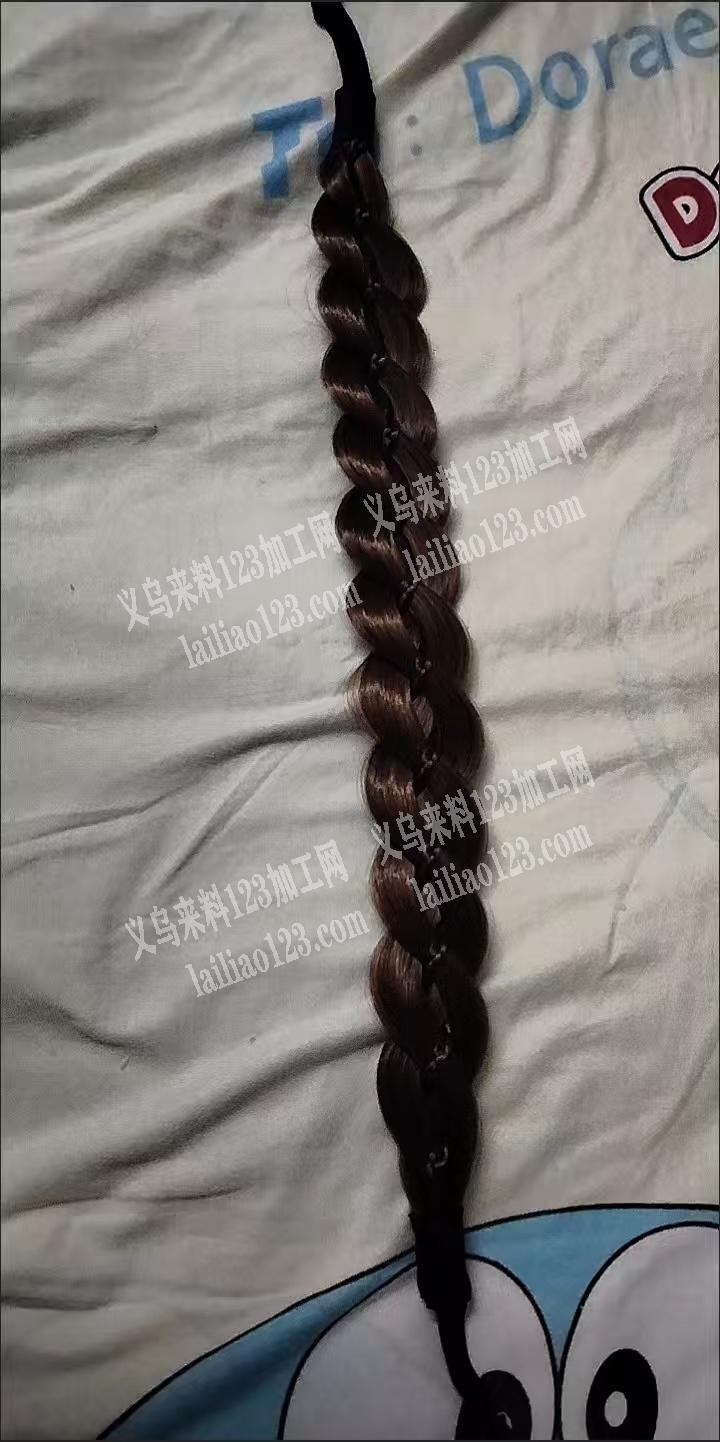 老板委托寻找：如图，这个假发辫子魔术贴头