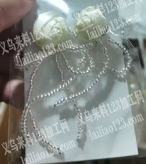 玫瑰花耳环成品订单，如图，寻找成品工厂，