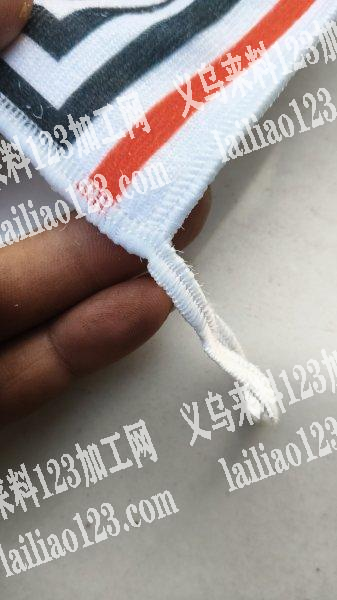 寻找拷边加工厂【织带包边+拷边，如图】，