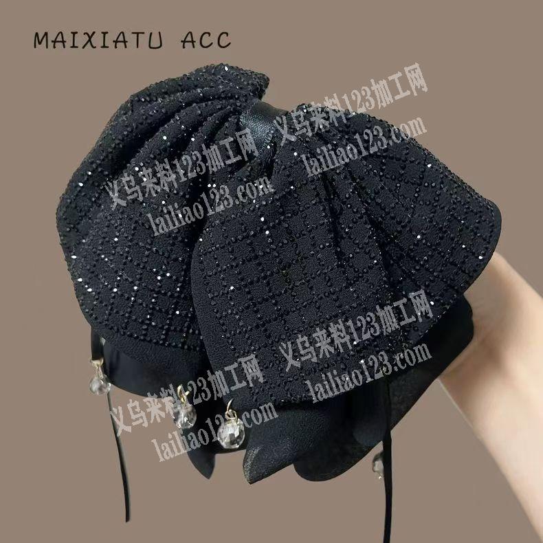 布艺蝴蝶结发夹上面烫钻外发加工，寻找烫钻