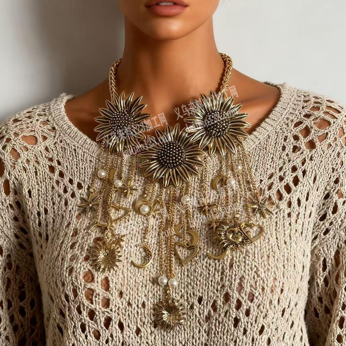 夸张项链成品订单外发，如图，寻找成品工厂