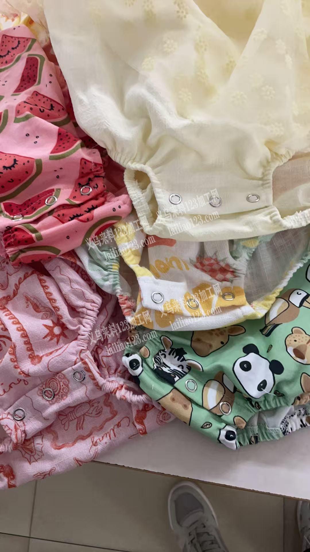 婴儿服打暗扣外发加工，长期合作，如图寻找