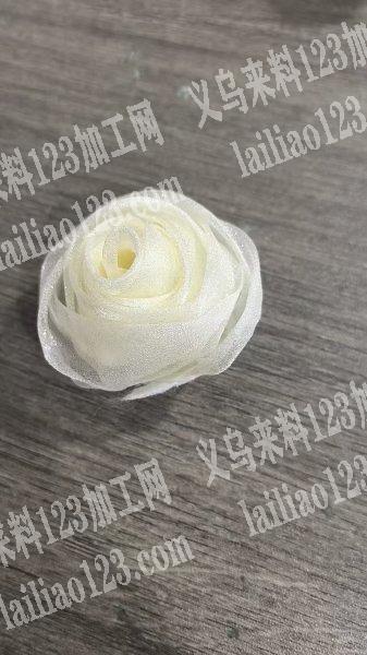 布艺手卷玫瑰花订单，如图，寻找专业会做的