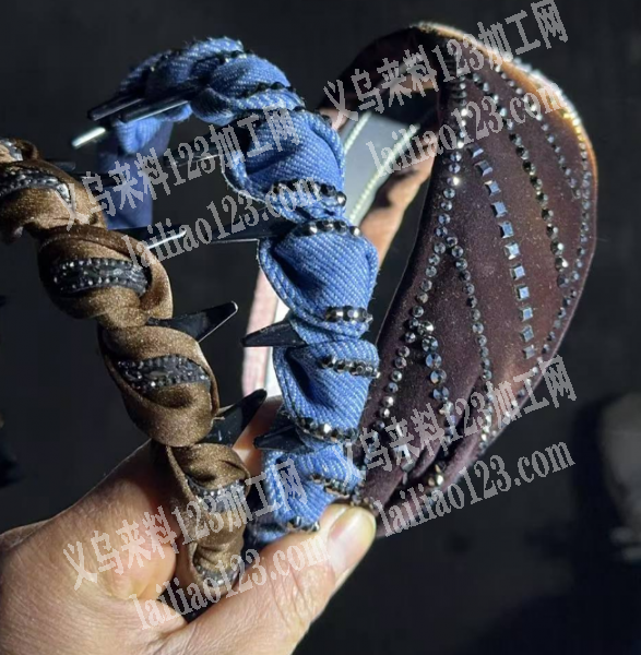 布艺发箍成品订单外发，如图，寻找工厂，。