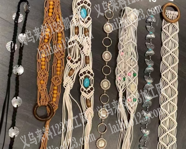 腰带编织，如图手工活外发，寻找会做的手工