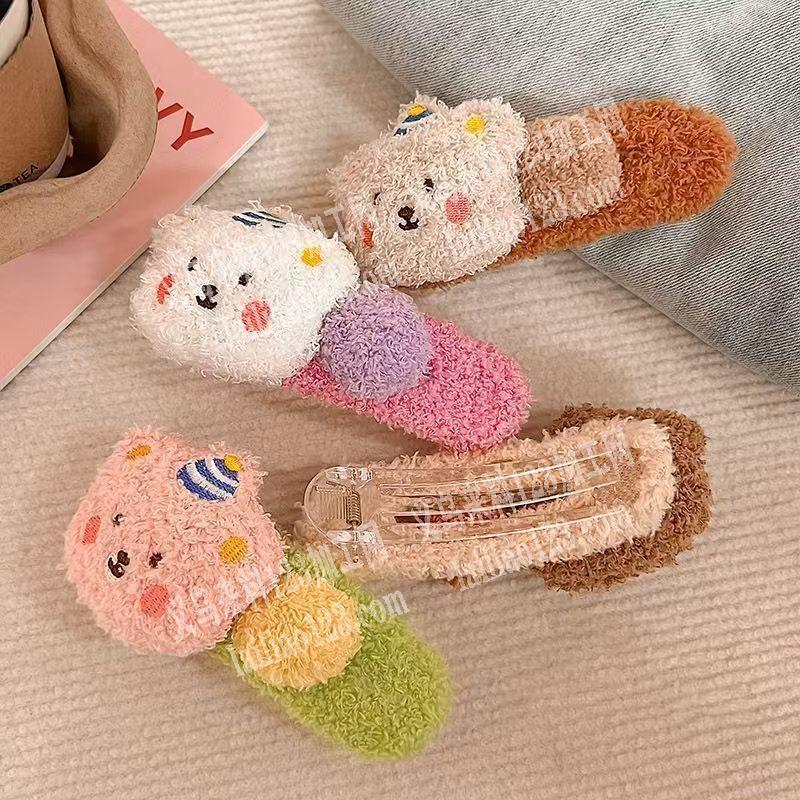 大量毛绒布丁熊发夹订单，寻找发夹成品工厂