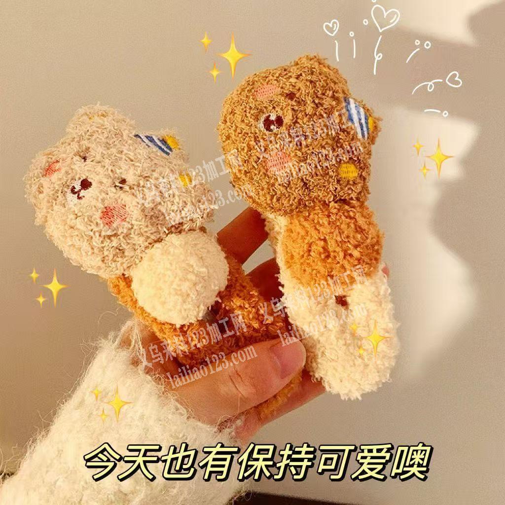 大量毛绒布丁熊发夹订单，寻找发夹成品工厂