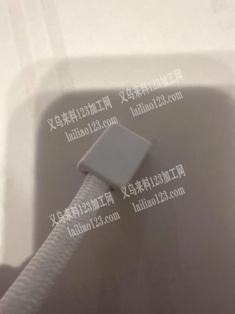 弹力绳订单，如图，印硅胶标志外发加工