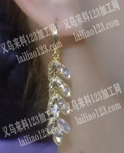 铜饰品半成品订单外发，耳环订单，材质铜的