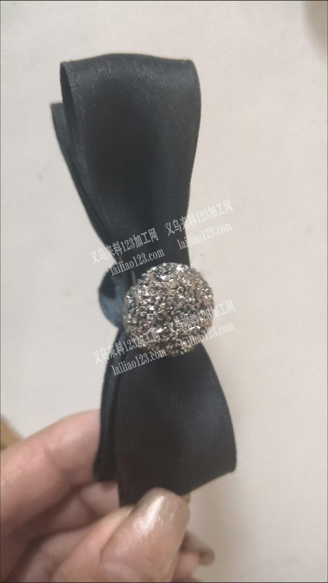 布艺绑织带蝴蝶结手工活外发，如图，寻找会