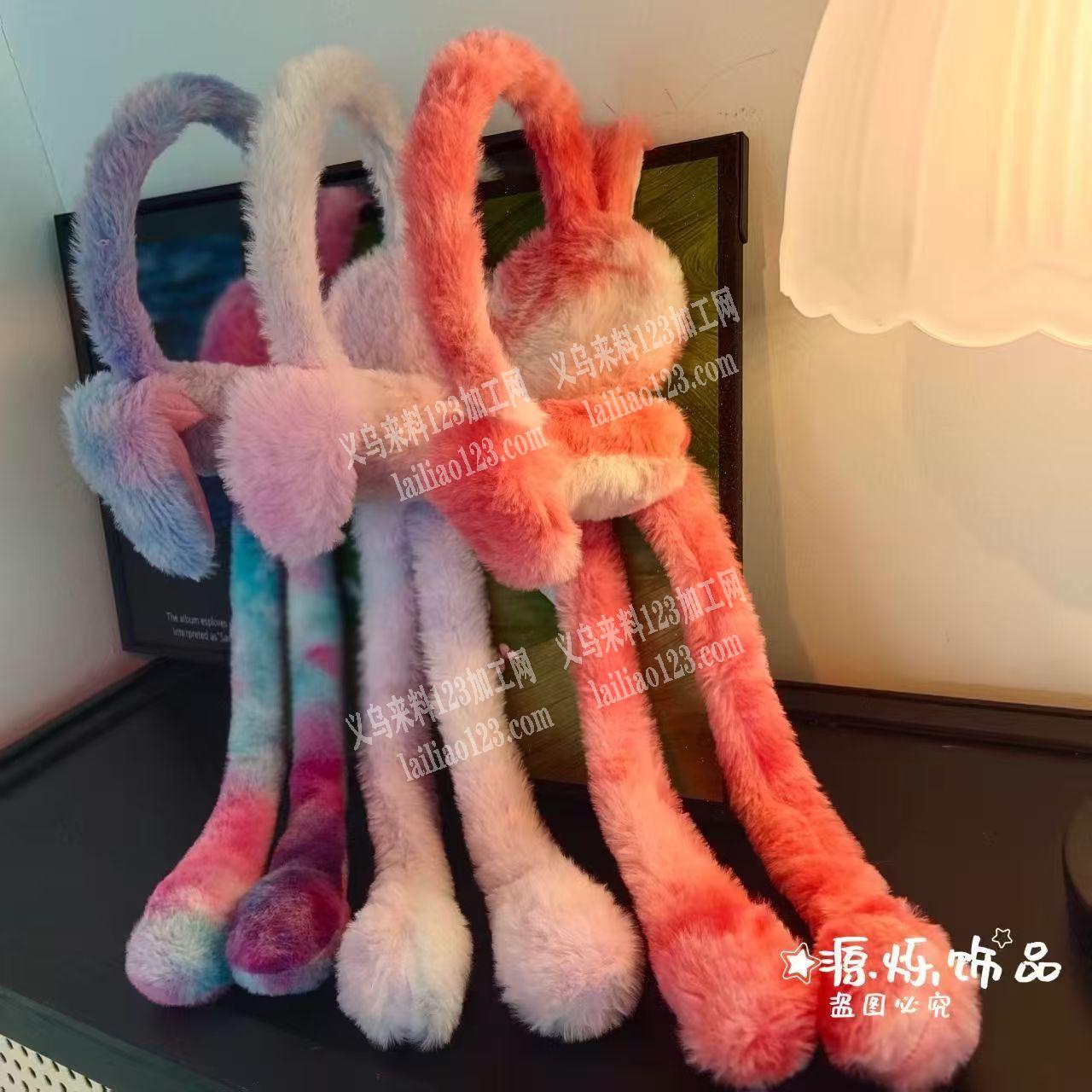 如图毛绒平车活手工活外发加工。这个耳罩外