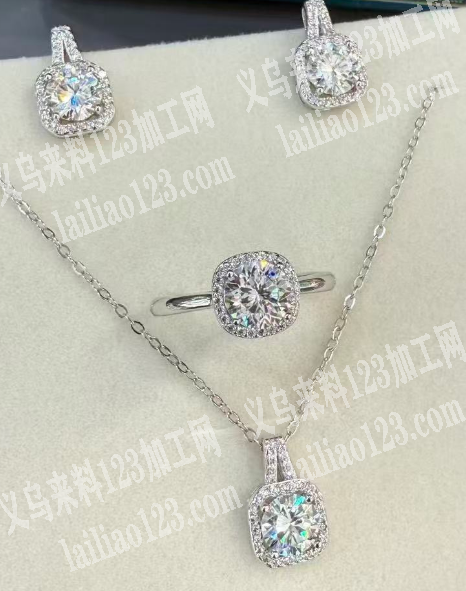 胖东来小方糖戒指项链耳环耳环成品订单，寻