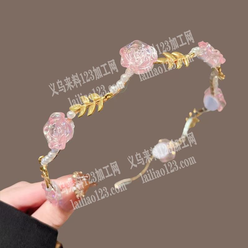 采购如图发箍成品现货，有货的联系详谈同V