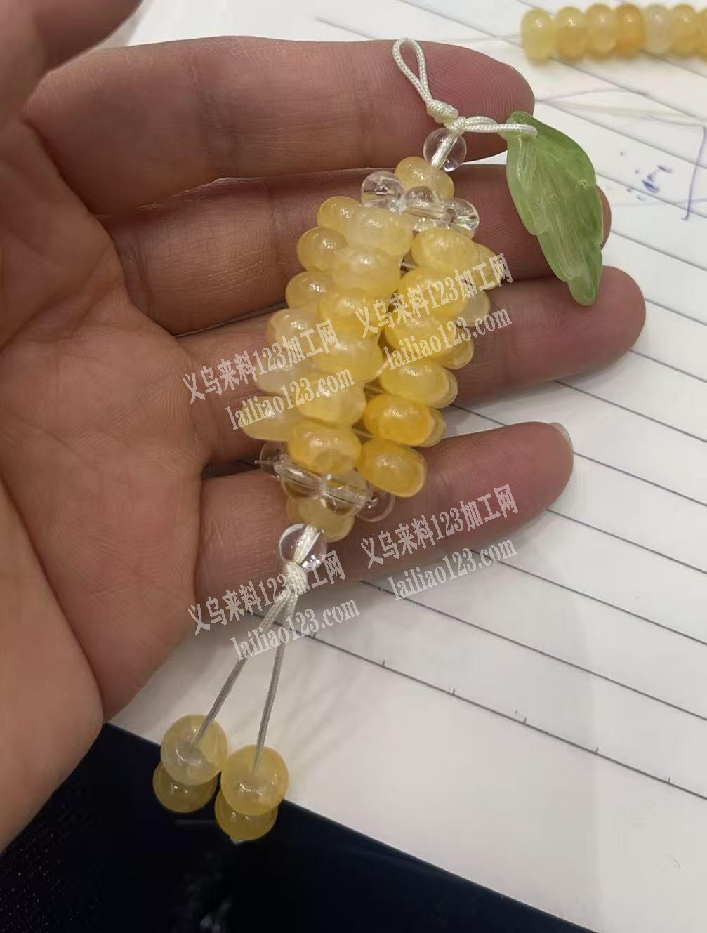 穿珠子编织的手工活外发加工，如图，寻找会