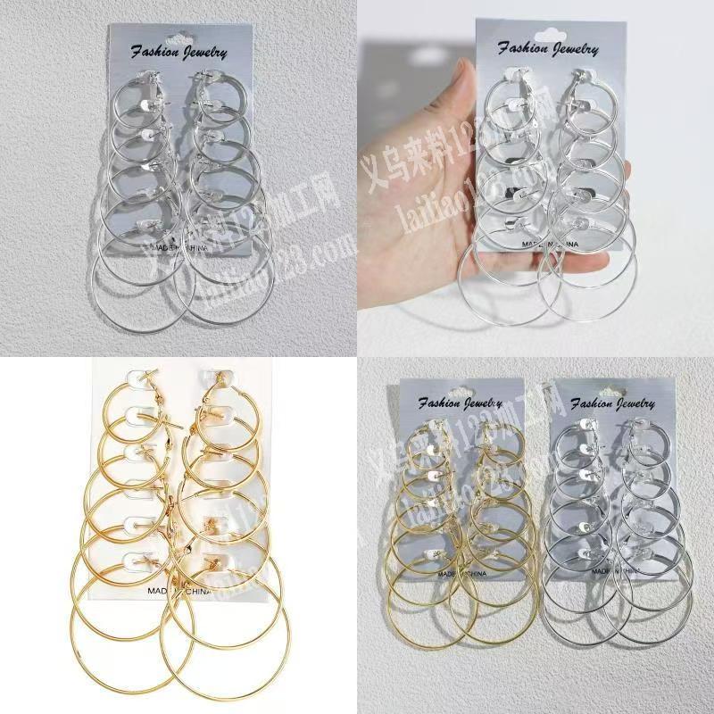 【成品订单】简易圆圈耳环成品订单，如图，