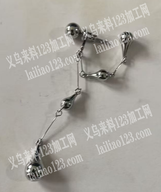 水滴耳环订单，如图，铜饰品订单，材质铜的