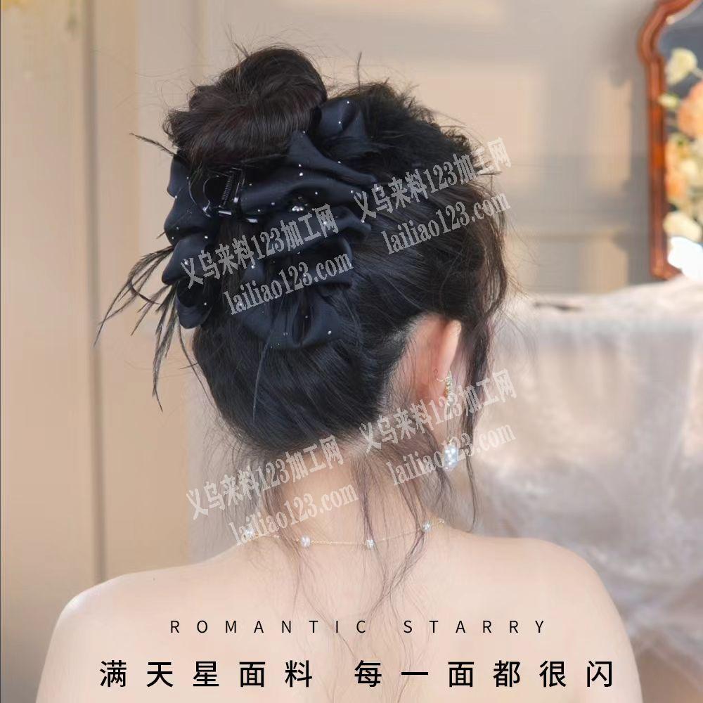 布艺云朵发夹手工活外发，发义乌周边，发东