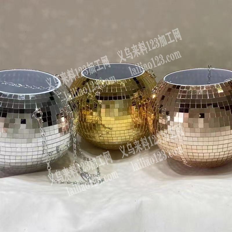 悬挂反光镜面球形吊篮订单，如图，寻找源头