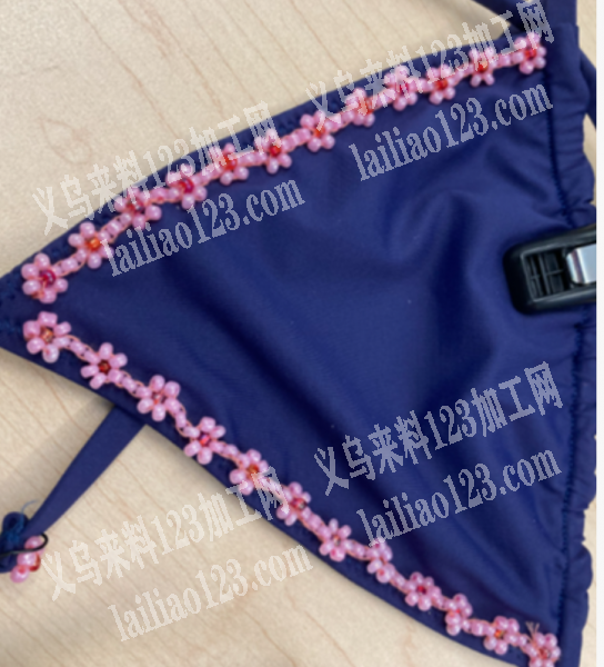 穿米珠编织小花的订单，附图片，，这样的，