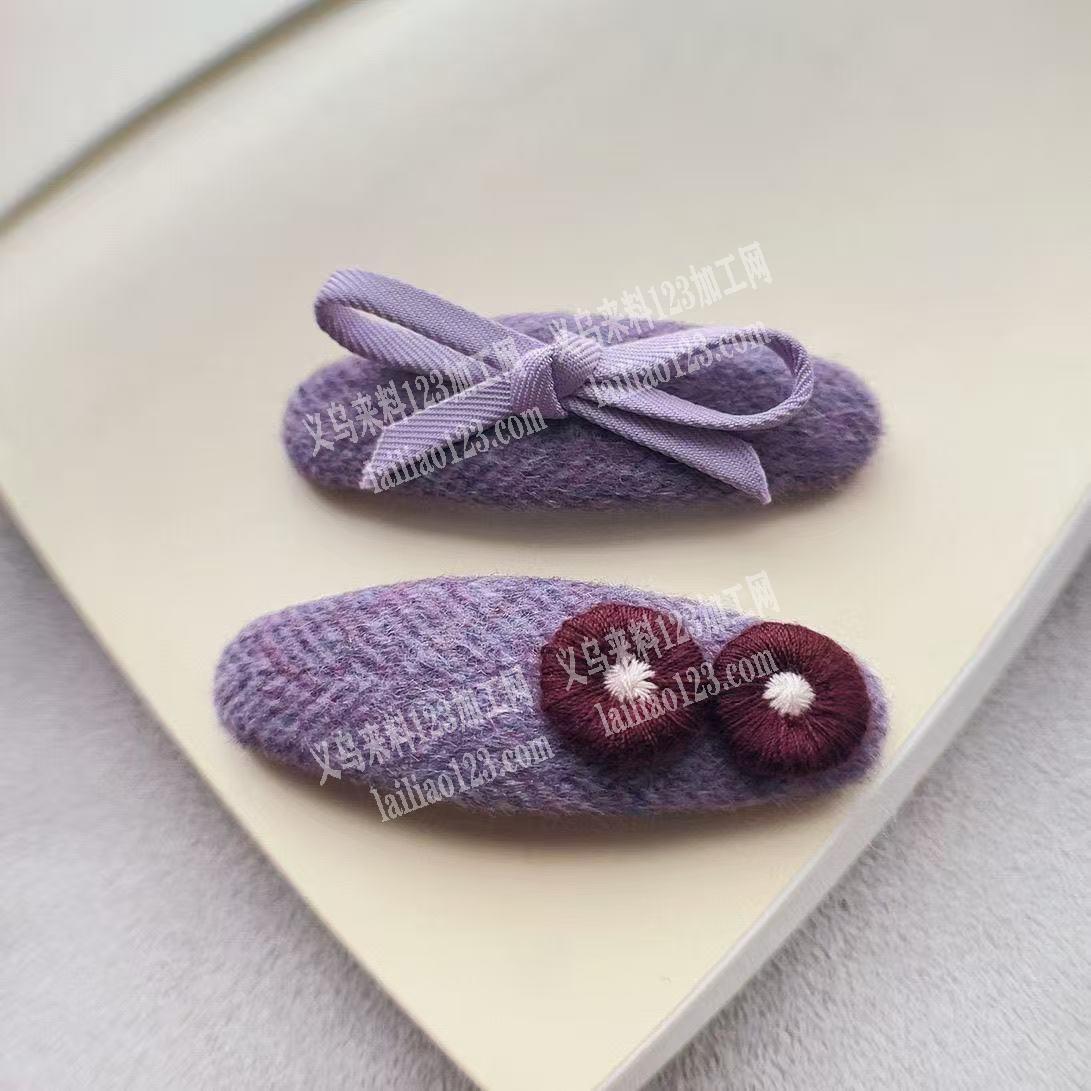 长期有发夹手工活，外发加工，粘这些小配件