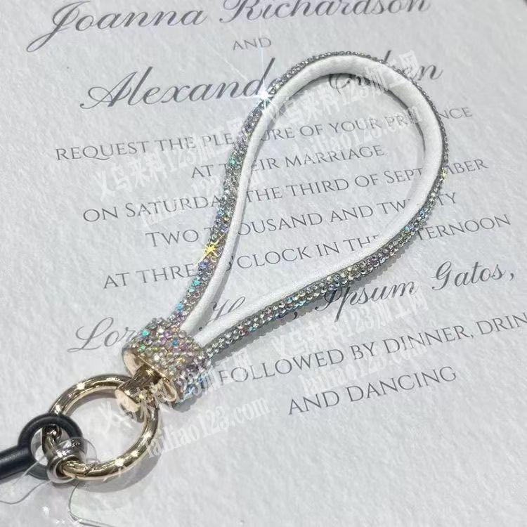 满钻手机绳挂件成品订单，如图，成品订单，