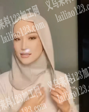 如图，外贸头巾订单外发加工纯加工或者机器