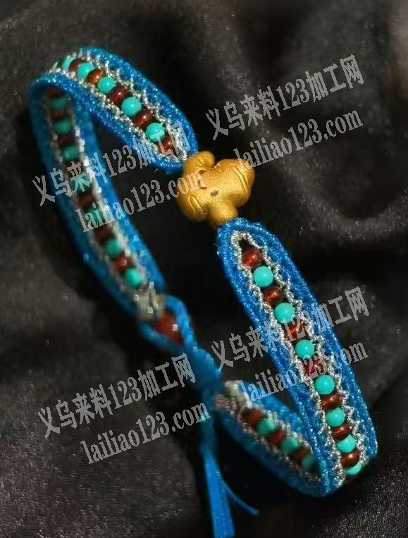 这个编织手链，寻找可以包工包料做这个手工