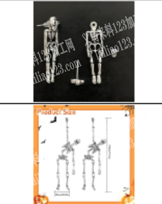 骷颅耳环订单，如图，寻找厂家，请联系详谈